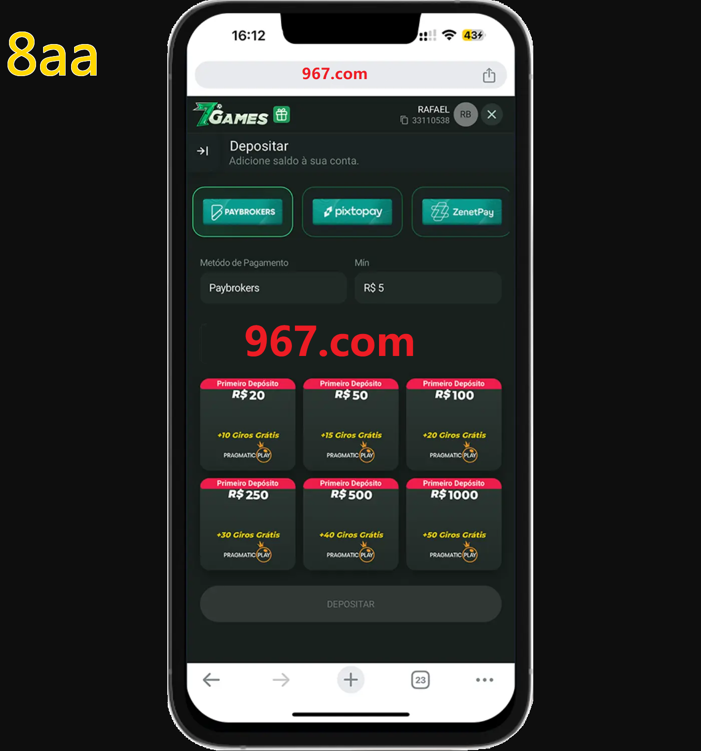 Baixe o aplicativo 8aa para jogar a qualquer momento